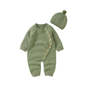 Infant Cable Knit Sweater Set for Baby Boy or Girl