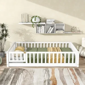 Twin Floor Bed for Children
