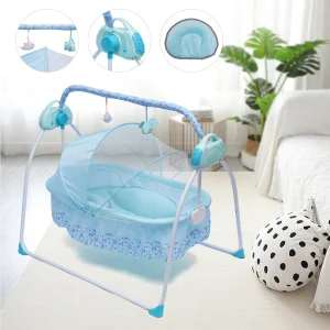 Portable Electric Bluetooth Baby Bassinet Rocking Crib